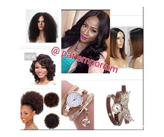 Readymade wig.. human hair,fiber and synthetic