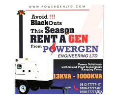 Get a Sound Proof Generator From Us (13Kva-1000kva) Call 07007777717