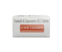 Super Tadarise Tablet - Tadalafil 20 mg/Dapoxetine 60 mg