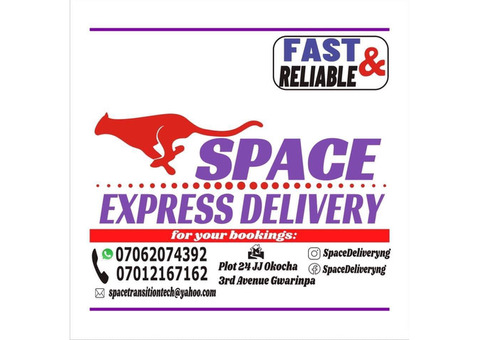 For Safe, Swift and Reliable Logistics Services, Contact Space Express Delivery services (FCT ABUJA)