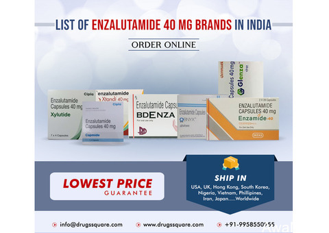 Indian Brands of Enzalutamide 40 mg Capsules