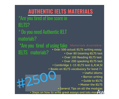 Get Actual IELTS Materials for just N2500 and get high score (Call or Whatsapp - 08166878899)