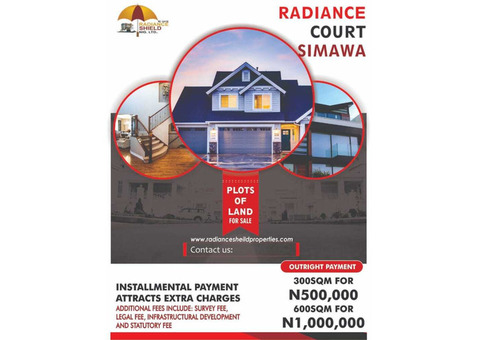 Buy a Land Today  in Simawa or Ibeju Lekki Today, Contact Radiance Shield Ng Ltd