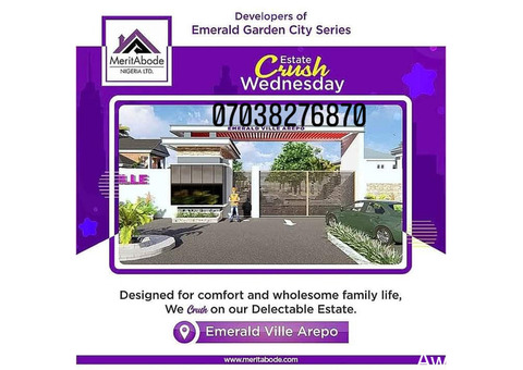 Plots of Land offering For Sale at Emerald Garden VILLE Arepo (CALL -07038276870)