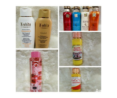 X white body lotion, Blemish care rose water, Gluta capsule oil, Dr.Shashel face serum and more