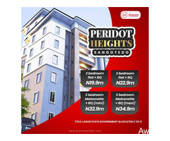 FOR SALE - Flats and Maisonettes at Peridot Heights, Sangotedo  (Call or Whatsapp)
