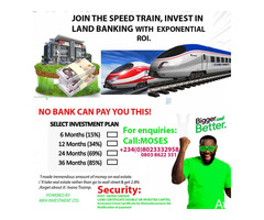 Come on board to LAND BANKING WITH GOOD SECURITY  - call 08023332958
