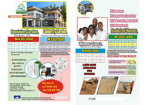 Become a Landlord Today - Land For Sale at Praise Gate Property