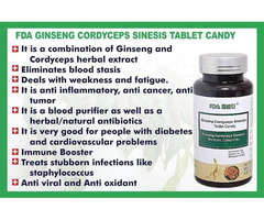 GINSENG CORDYCEPS SINESIS TABLET CANDY - Call  08090663711