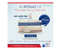 Rpigat 20 mg Price - Order Rivaroxaban Tablet Online in USA, UK
