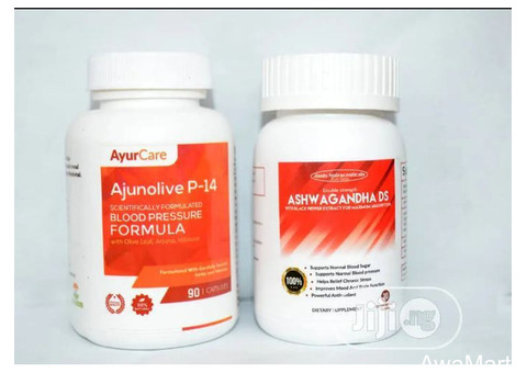 Ajunolive P-14(hbp Formula) + Ashwagandha DS -  Call 08060812655