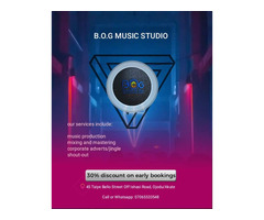 Perfect Your Music Production at BOG STUDIO -  call 07065533548