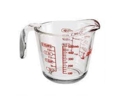 Glass measuring cup IN NIGERIA BY SCANTRIK MEDICAL SUPPLIES