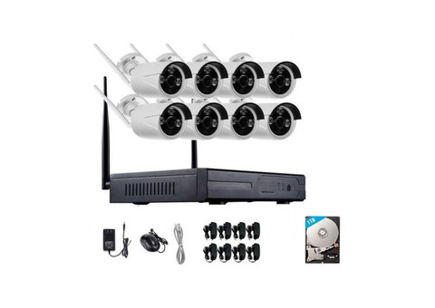 Complete sets of wireless cctv cameras 4chanels.