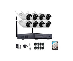 Complete sets of wireless cctv cameras 4chanels.
