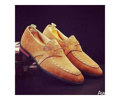 Order For Leather Suede Loafers for men in Black, Green, Blue and Brown