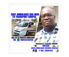 RENT AMBULANCE BUS HERE TO TRANSPORT CORPSE TO VILLAGE•