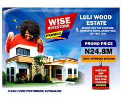 4 Bedroom Penthouse Bungalow For Sale at Luli Wood Estate