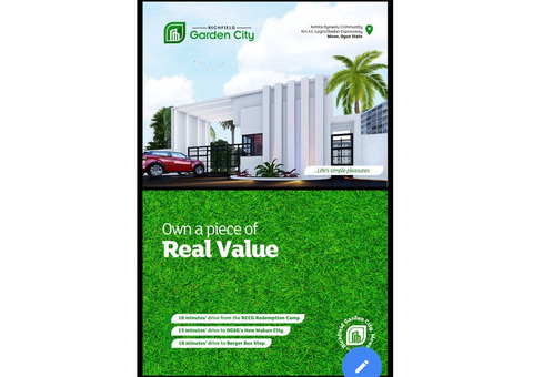 Buy Your Plot of Land at Richfield Garden City Mowe and Become A Landlord