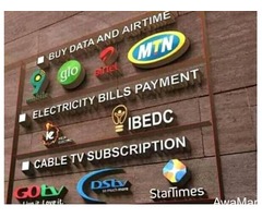 Mobile data and airtime, bill payments etc