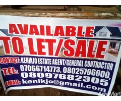 We Sell and Rent Properties at Kenikjo Estate Agent (Call or Whatsapp - 080257060000)