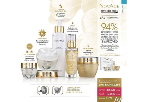 Novage Skin care Organic routine