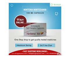 Sun Pharma Nintena 100mg - Indian Generic Nintedanib Capsules Price