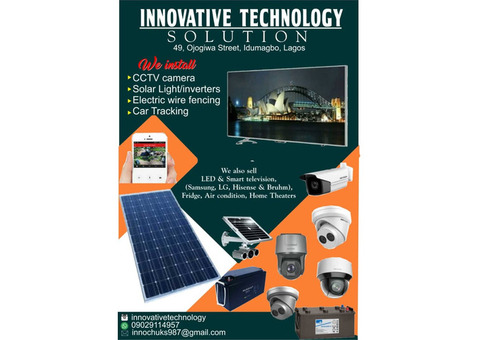 We Install Solar Inverters, CCTV Camera, Electric Wire Fencing  ETC
