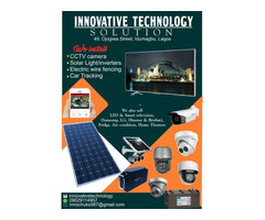 We Install Solar Inverters, CCTV Camera, Electric Wire Fencing  ETC