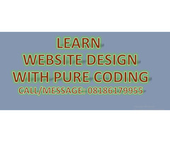 Learn website design with pure CODING.