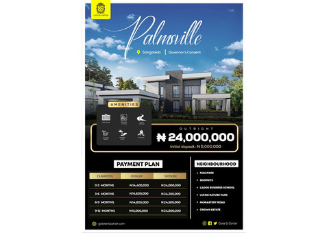 Palmsville - Buy Your Plot of Land and Build Your Dream Home