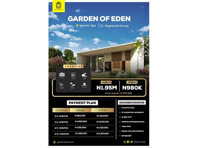 Garden of Eden Registered Survey - 1