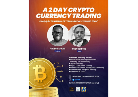 WANT TO LEARN HOW TO TRADE CRYPTO - JOIN OUR TRAINNING