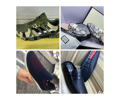 Half Leather Shoes, Full Shoes and Sneakers Available For Sale