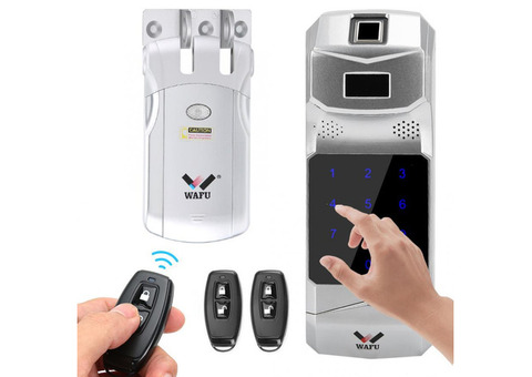 WAFU Wireless Fingerprint + Keyboard + Remote Control Lock BY HIPHEN SOLUTIONS