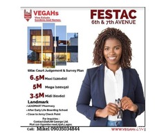 LANDS FOR SALE - At Festac Town on 6th & 7th Avenue covering over 508 hectares
