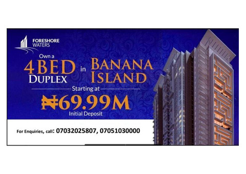 Buy This 4 Bedroom Duplex in Banana Island  (Call 08094156441)