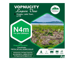 Land at VopnuCity, Lagoon View, Lekki Town - Call 09083797422