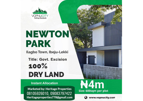 Land at Newton Park, Ibeju Lekki - Call 09083797422