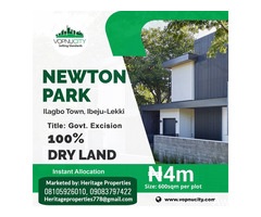 Land at Newton Park, Ibeju Lekki - Call 09083797422