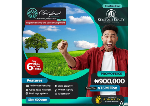 Land For Sale at DAISYLAND Ibeju Lekki  - Call 08064399613