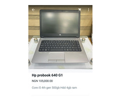 Hp Probook 640 G1 Core i5 2.5ghz  (500gb/4gb ram) 