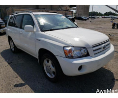 2004 TOYOTA HIGHLANDER BASE FOR AUCTION CALL: 07045512391