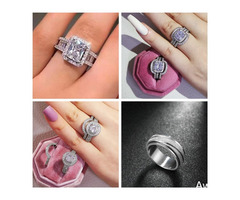 Luxury Silver Wedding and Engagements Rings (Call 08166962483) - Image 2