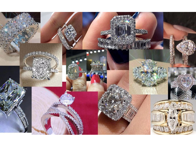 Luxury Silver Wedding and Engagements Rings (Call 08166962483) - 5