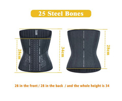 25 Steel Bone Latex Seamless Waist Trainer - Image 1