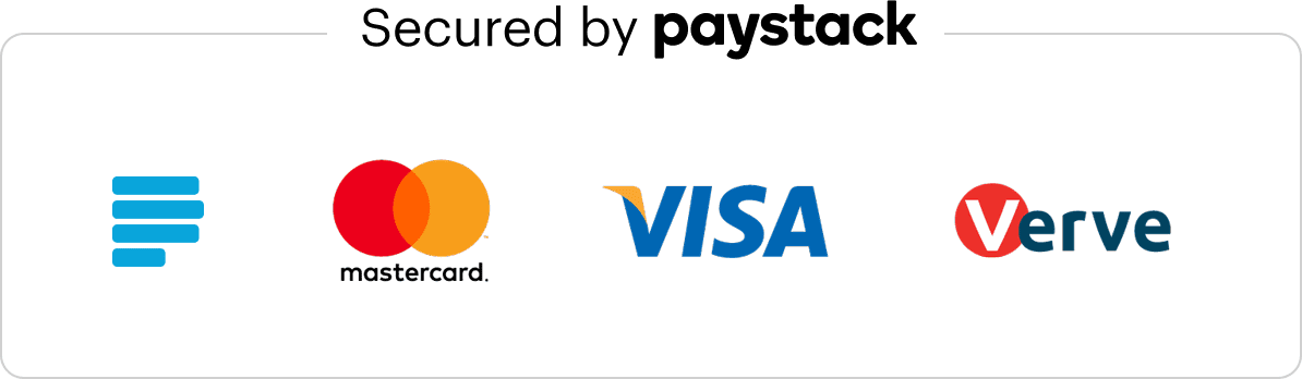 Secured with Paystack